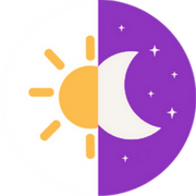 An illustration of a sun and moon.